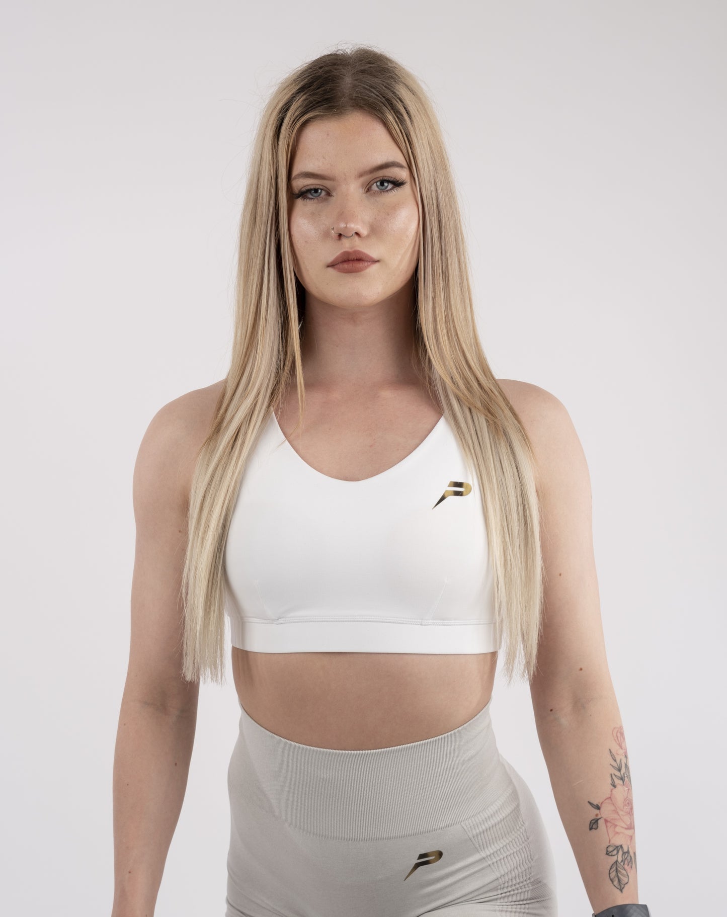 White Sports Bra